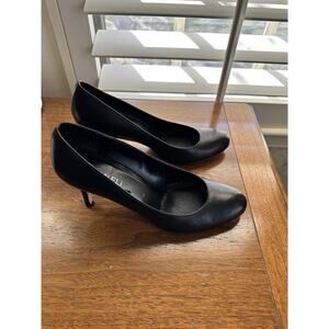 Vaneli Di Notte Women’s Shoes Heels Black Size 8M Italy Vero Cuoio-real Leather